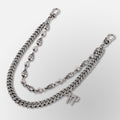 Iced Out Eight Ball Skeleton Wallet Double Chain
