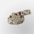 Cow Print Texas HP Belt - Cream Brown