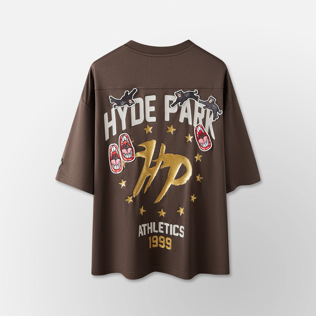 Patch Work Jersey - Brown