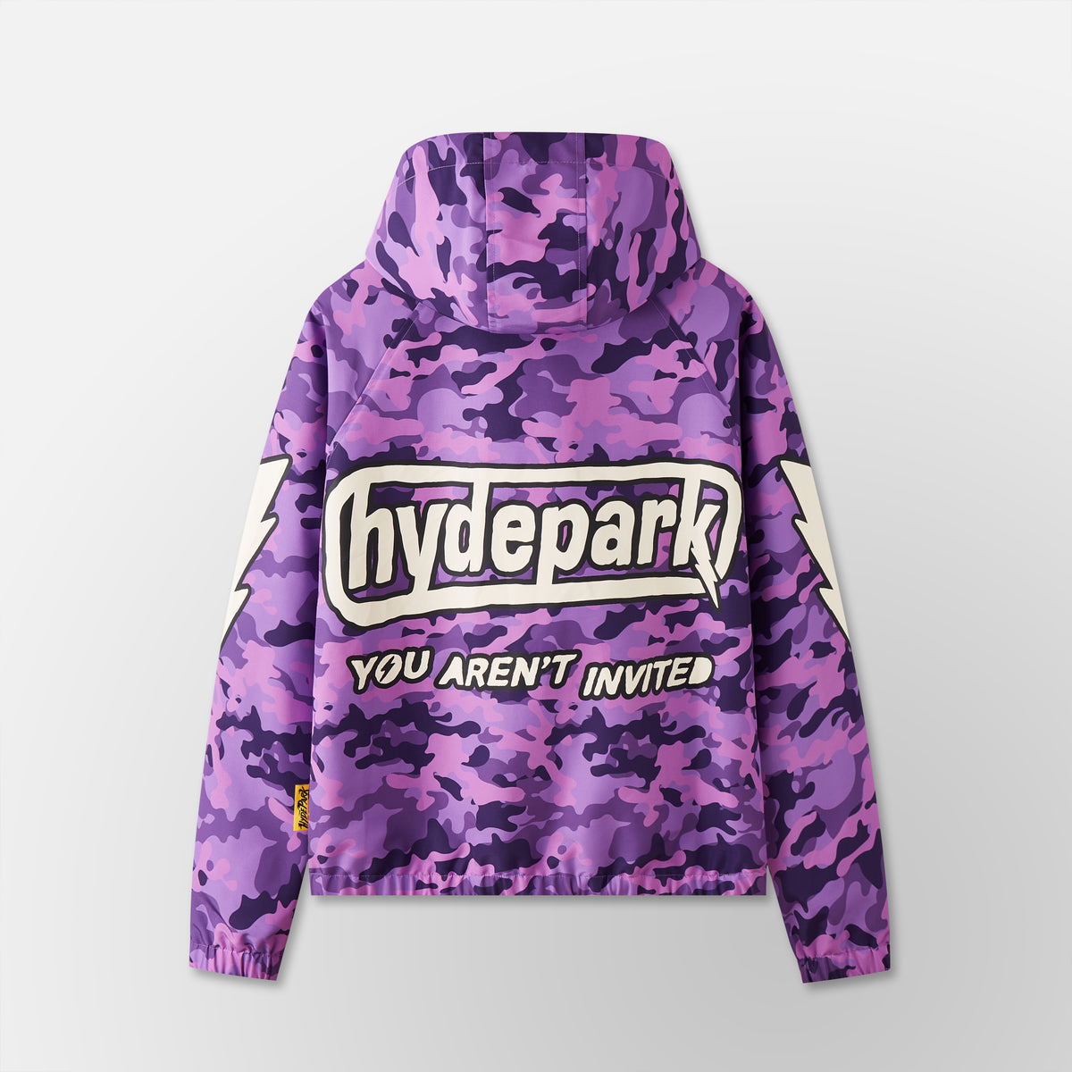 Lightening Camo Hooded Track Jacket - Purple