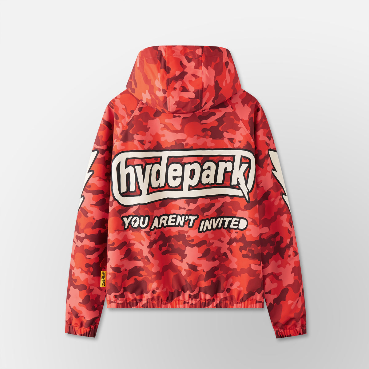 Lightening Camo Hooded Track Jacket - Red