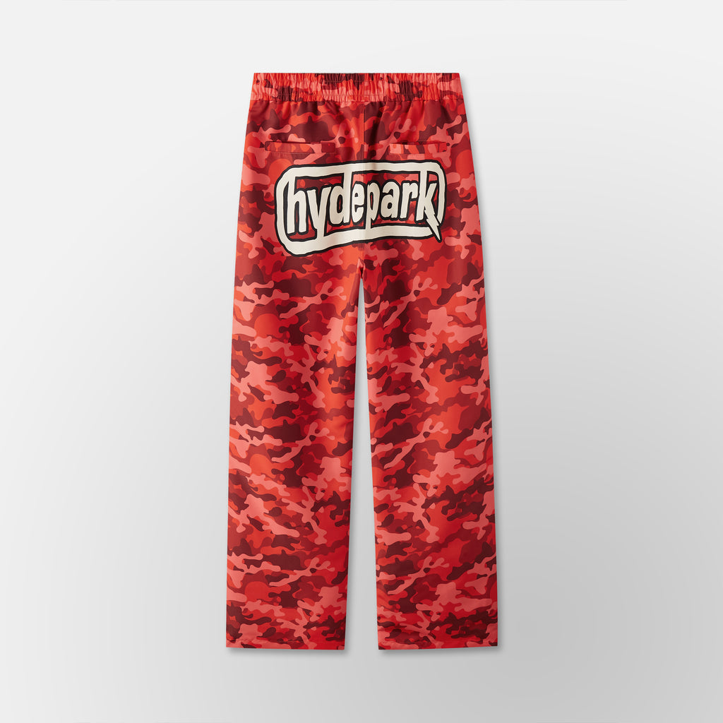 Lightening Camo Track pant - Red