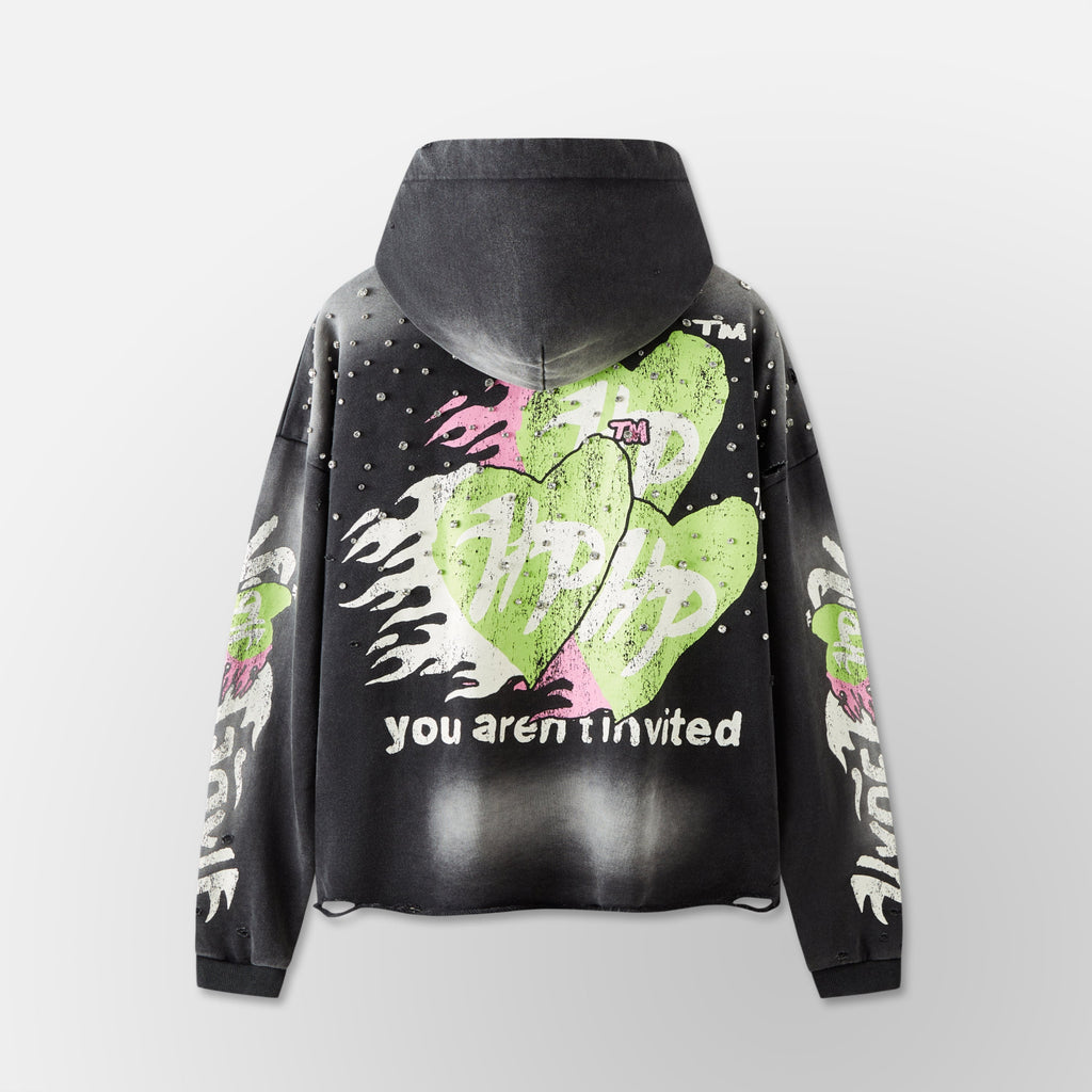 Easy Does It Hoodie 2.0 - Black/Green