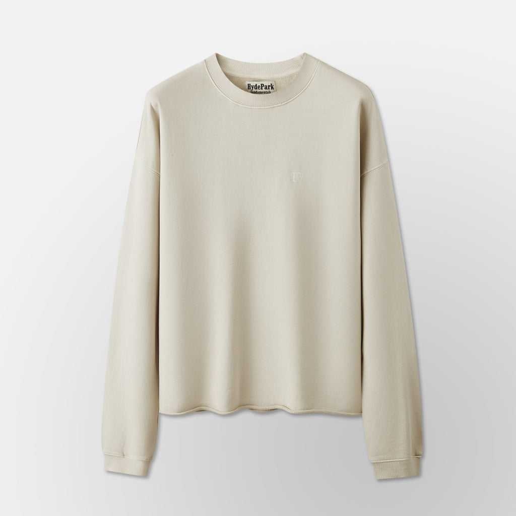 Crew Neck Sweater - Cream