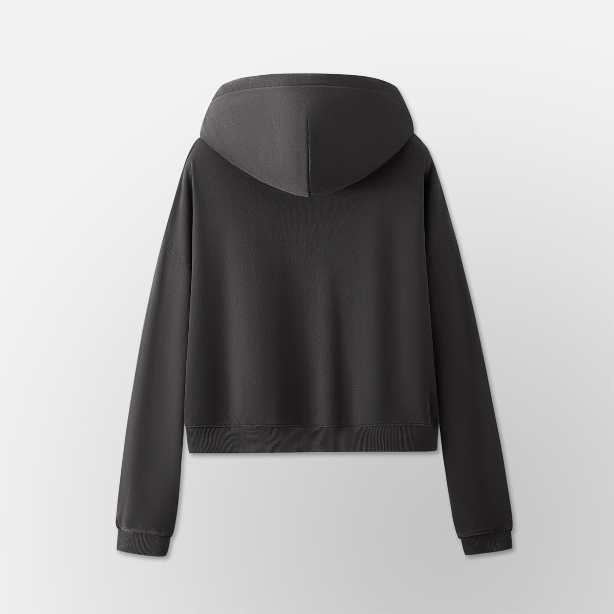 Women’s Crop Zip Hoodie - Black