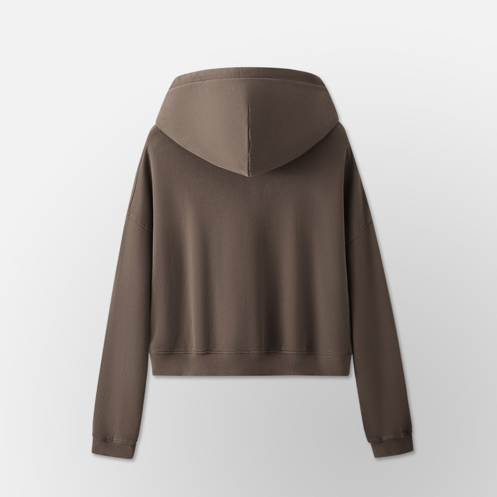 Women’s Crop Zip Hoodie - Coco