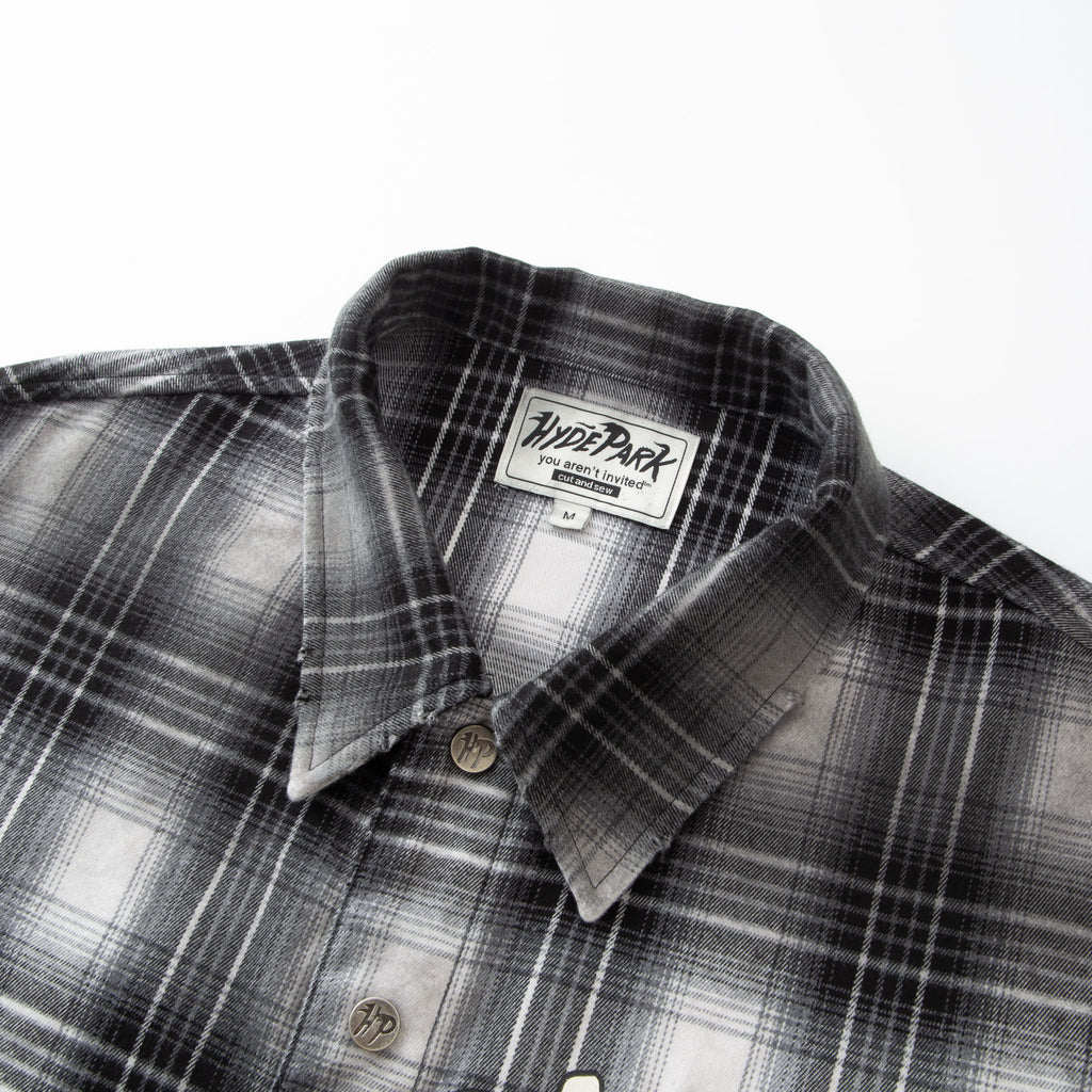 Flannel LS Shirt - Black/White