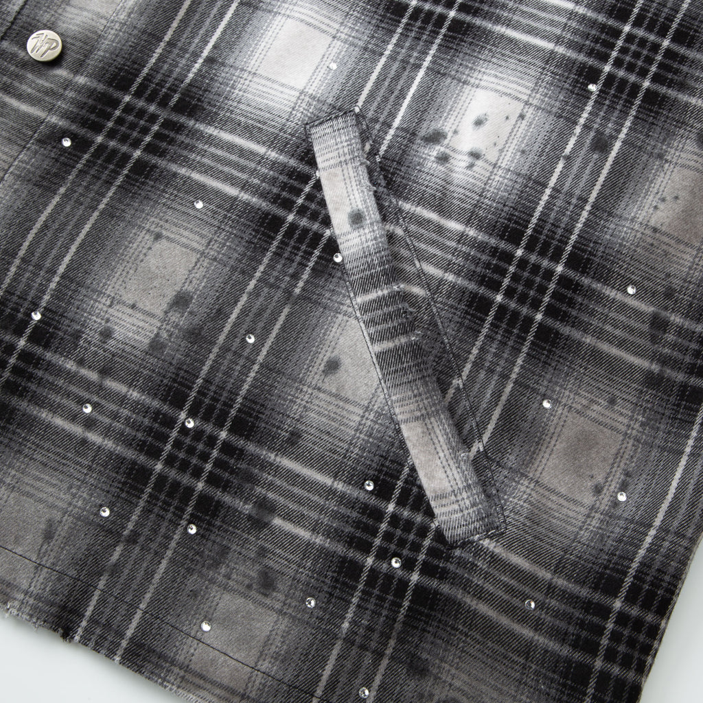 Flannel LS Shirt - Black/White