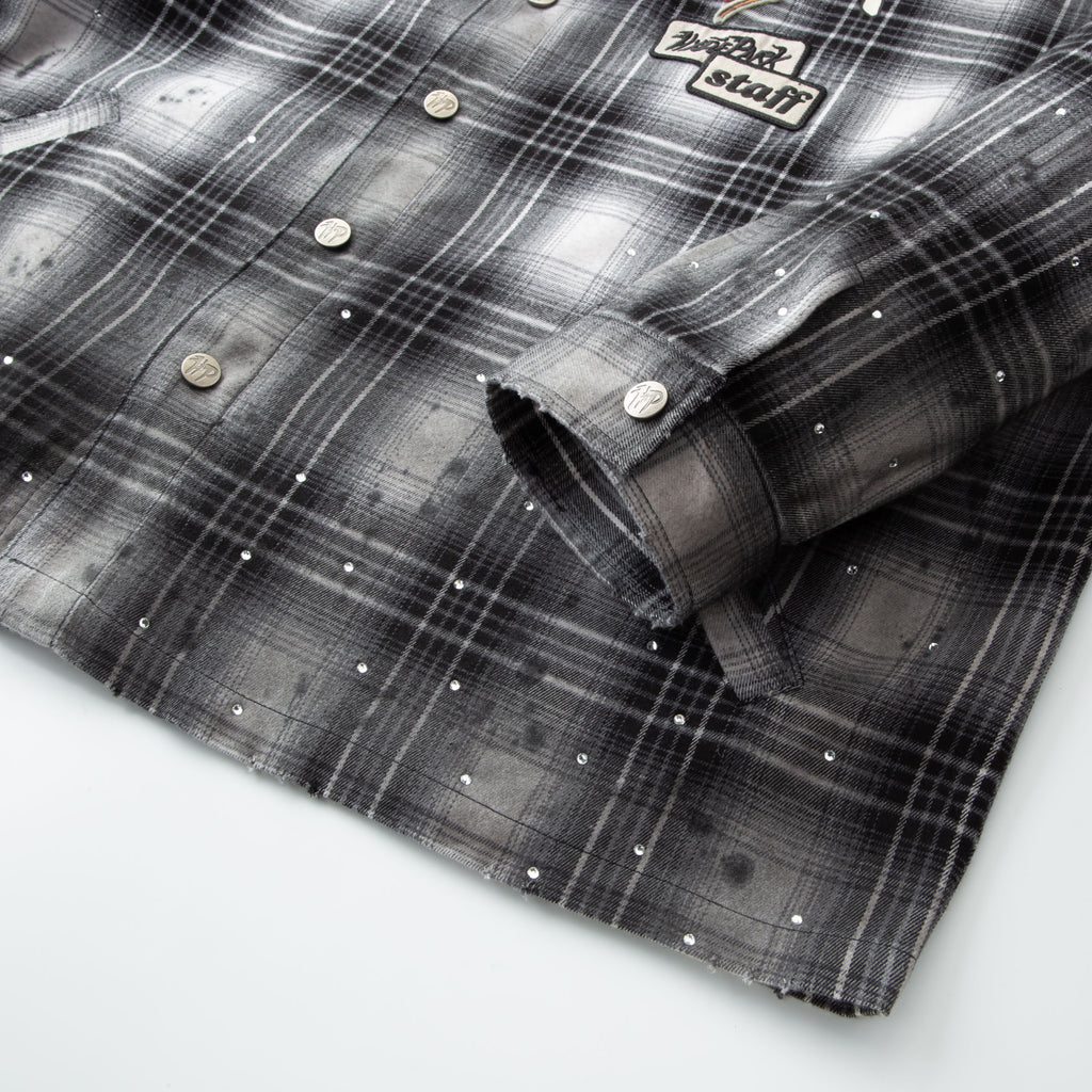 Flannel LS Shirt - Black/White