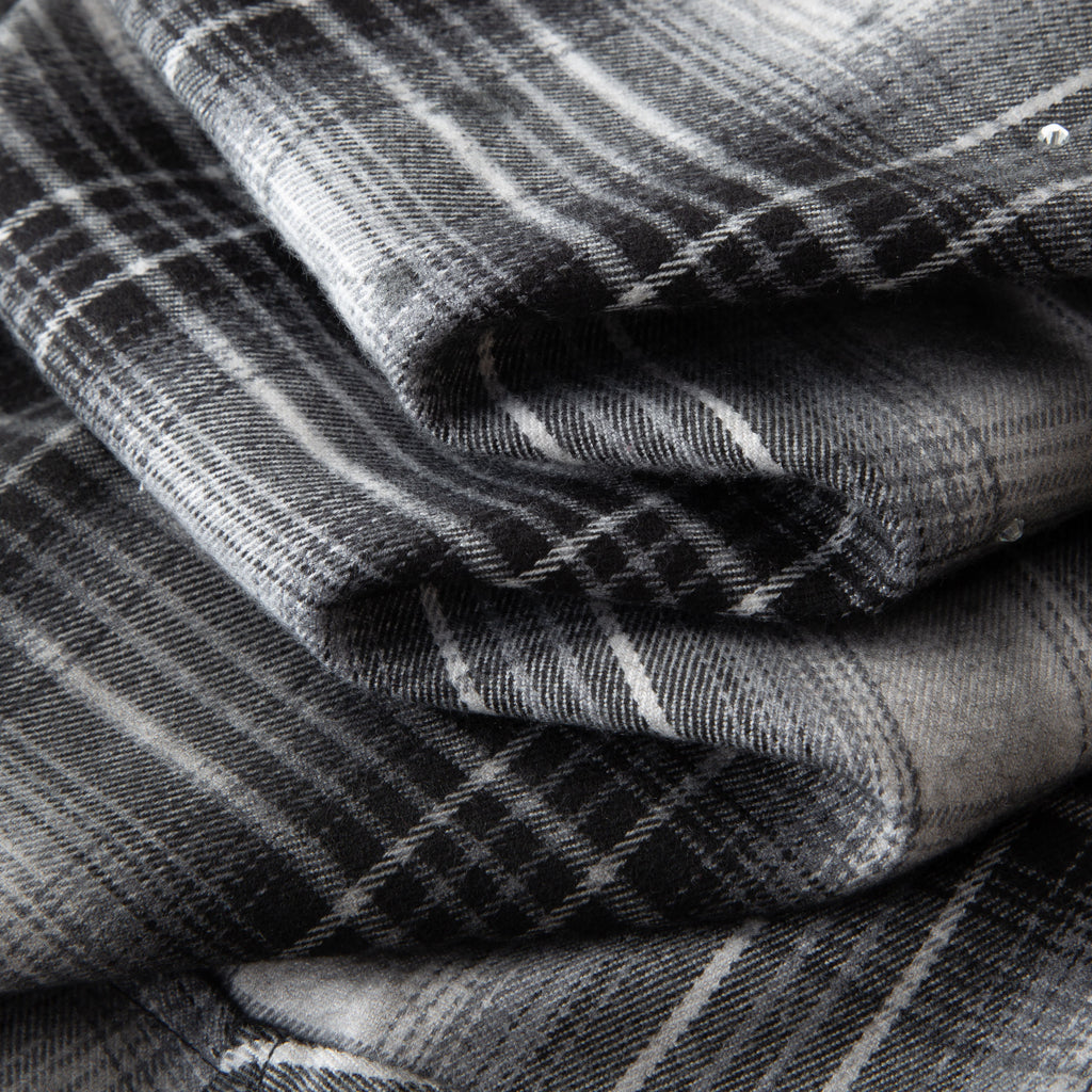 Flannel LS Shirt - Black/White