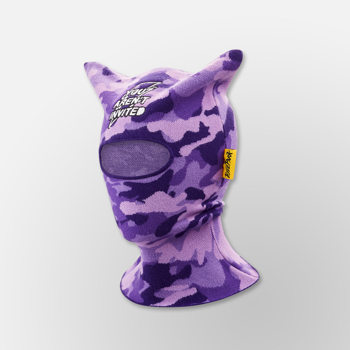 Quad Knit Balaclava - Purple