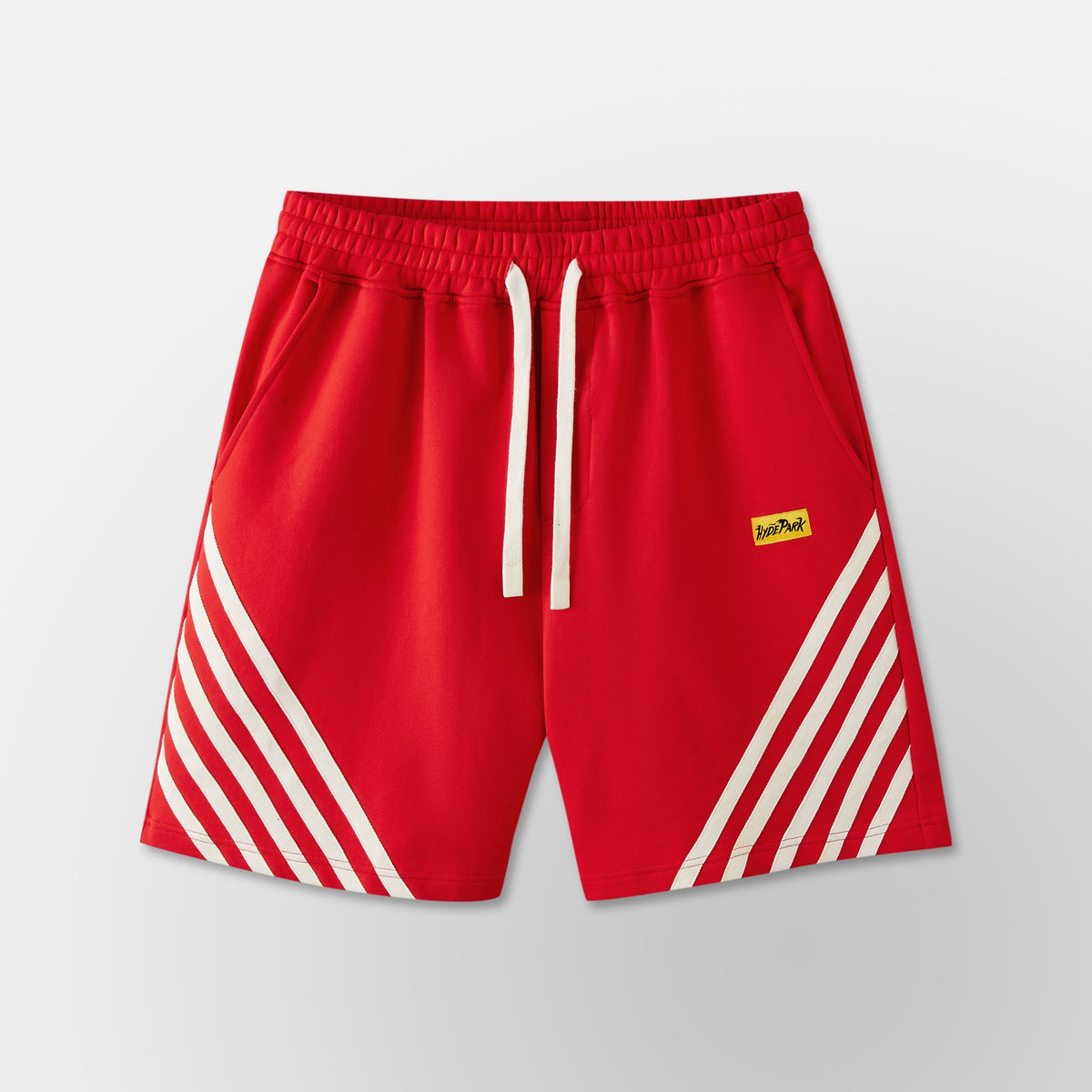 Relax Striped Shorts - Red