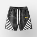Relax Striped Shorts - Camo Black