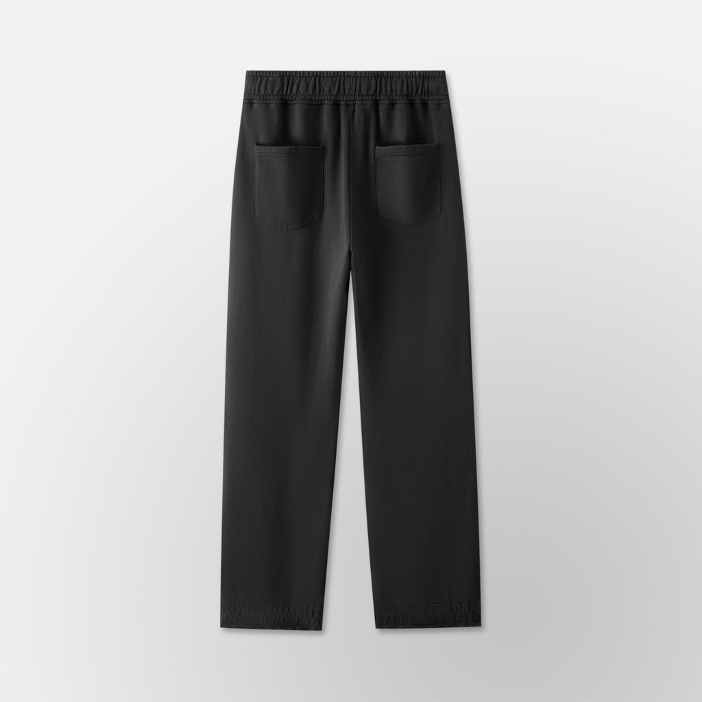 FNDMNTLS- Wide Jogger- Black