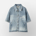 Studded Park Denim Work Shirt 2.0 - Blue