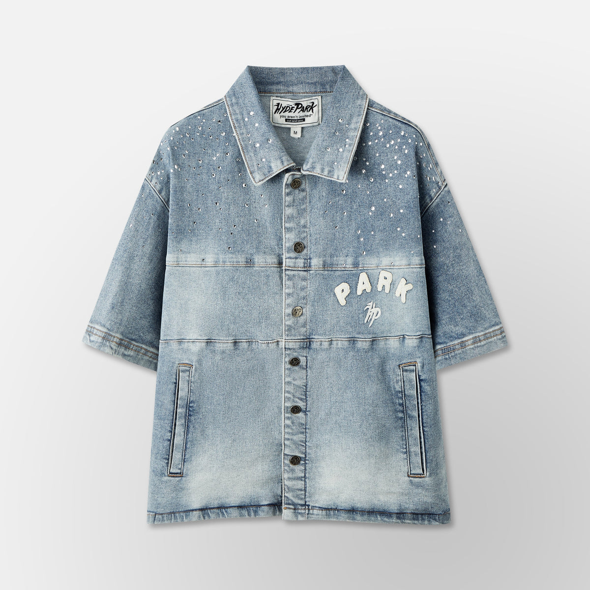 Studded Park Denim Work Shirt 2.0 - Blue