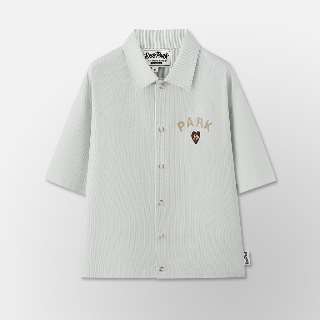Casual Pin Stripe Shirt - Black & White