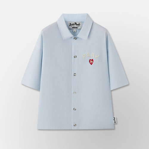 Casual Pin Stripe Shirt - Blue