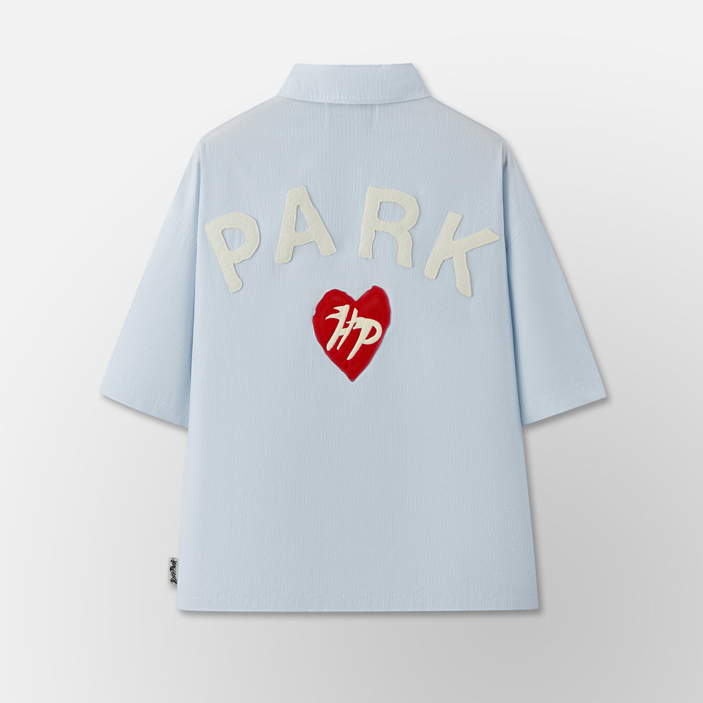 Casual Pin Stripe Shirt - Blue
