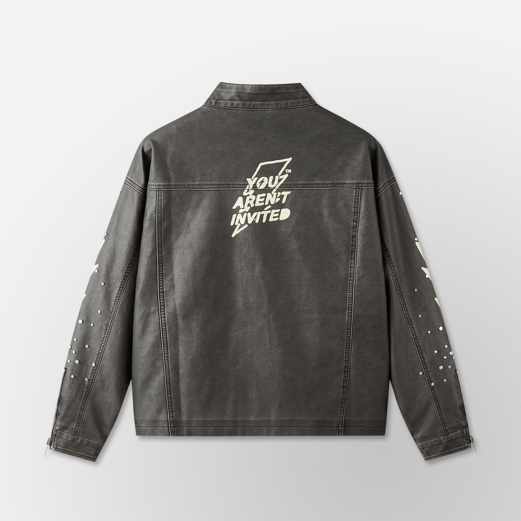 Super Speed Racer Moto Jacket - Black