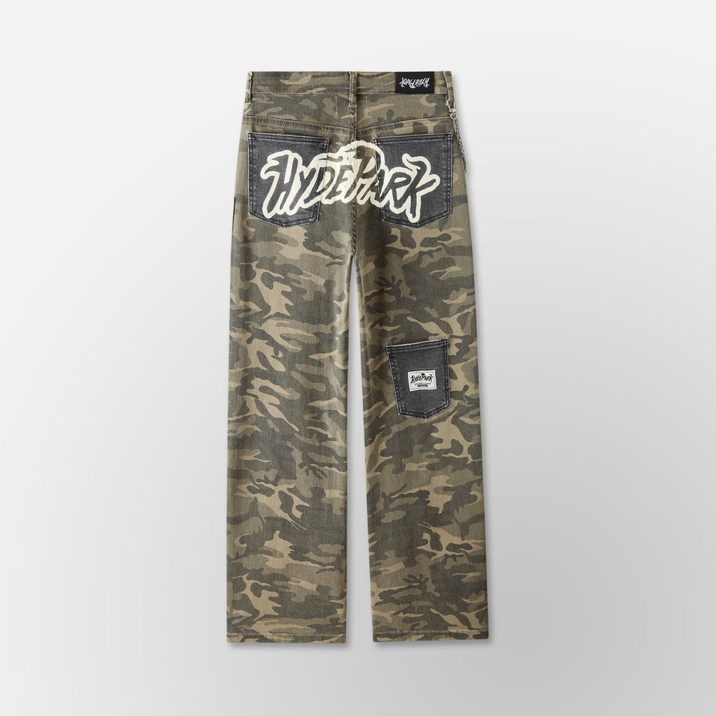 Pockets Everywhere Camo/Denim - Green Camo