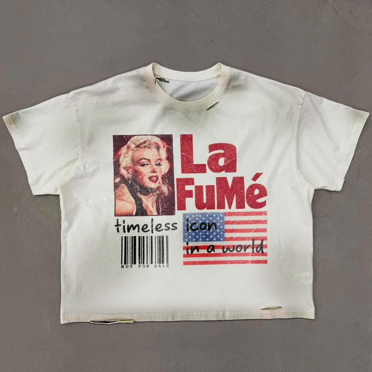 Marirlyn Monroe Tee - Cream