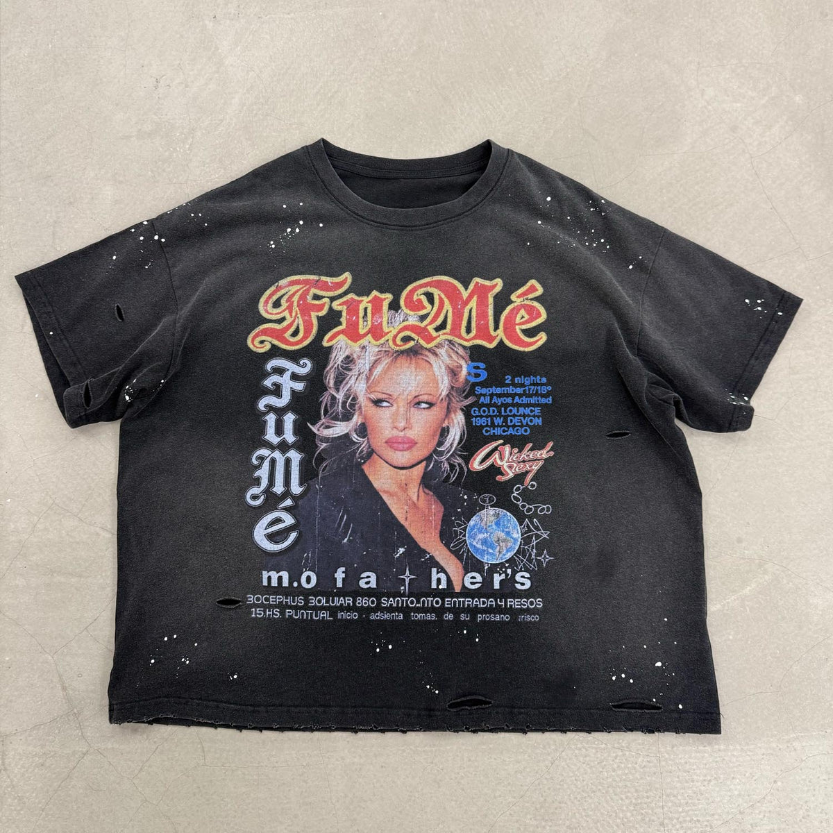 Pam Anderson  Tee -Black
