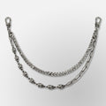 Paperclip Link Hp Skull Link Cuban Chain Link- Double Wallet Chain