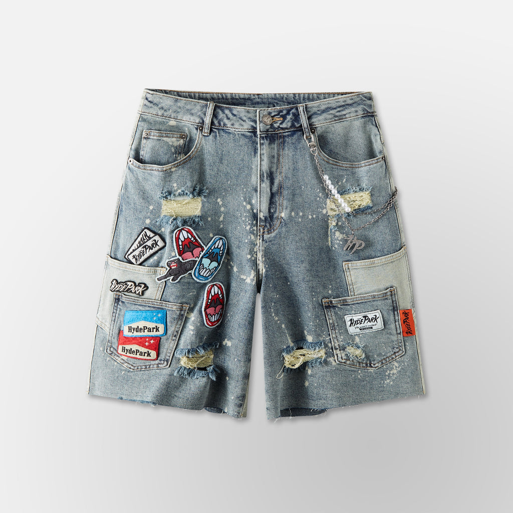 Pockets Everywear Denim Shorts - Blue