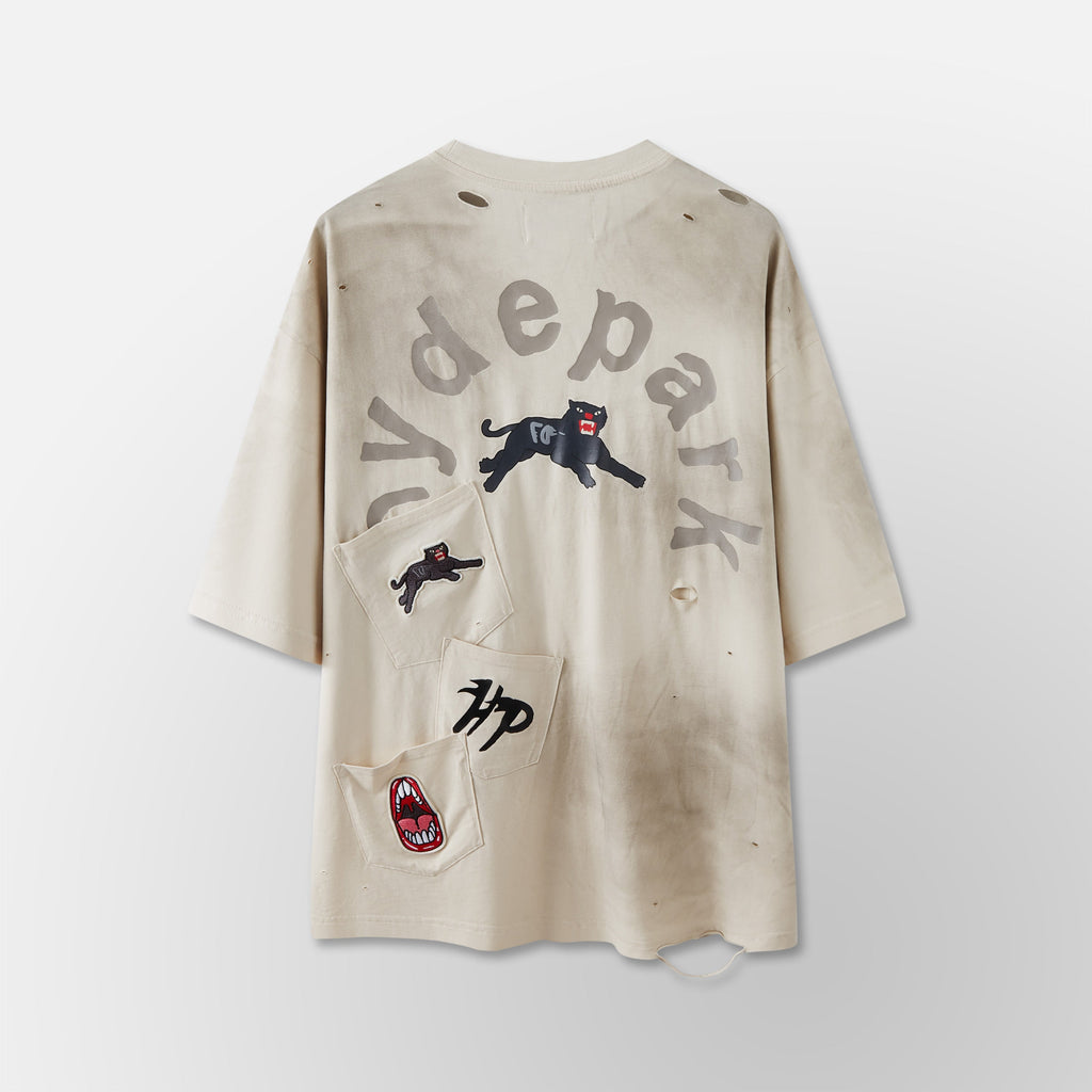 Pockets Everywear Tee - Cream